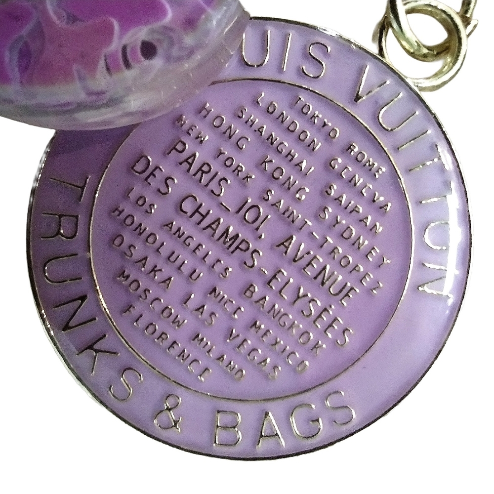 Authentic Louis Vuitton Trunks & Bags Charm, Lavender, 35mm - Picture 3 of 10
